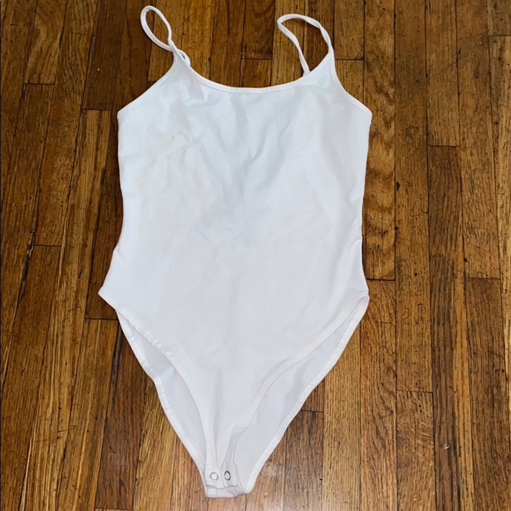Forever 21 white bodysuit brand new size small